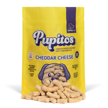 Wholly Pup Pupitos Crunchy Puffs for Dogs Cheddar Cheese Flavor-product-tile