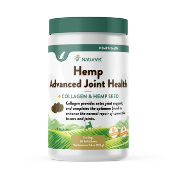 NaturVet Hemp Advanced Joint Health Supplement with Collagen for Dogs 60 ct-product-tile