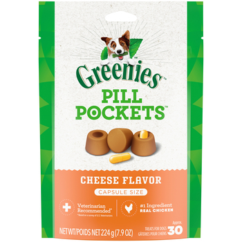 Greenies Cheese Flavored Pill Pockets for Dogs Capsule Size-product-tile