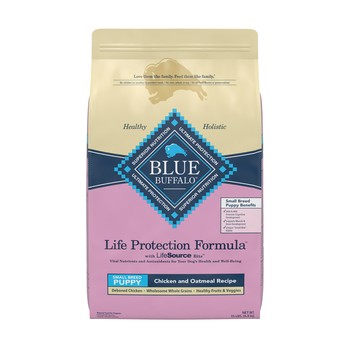 Blue Buffalo Life Protection Formula Small Breed Puppy Chicken & Oatmeal Recipe Dry Dog Food 15 lb Bag-product-tile