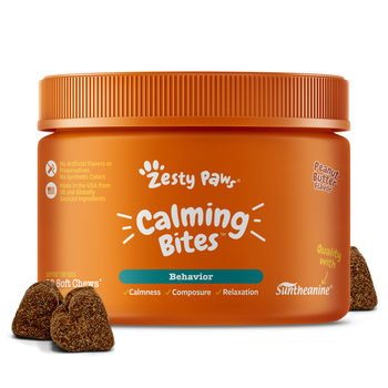 Zesty Paws Calming Bites™ Peanut Butter Flavored Soft Chew Behavior Supplement for Dogs - 50 count-product-tile