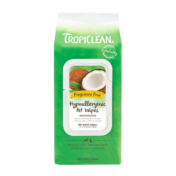 Tropiclean Hypo Allergenic Deodorizing Wipes 100 ct-product-tile