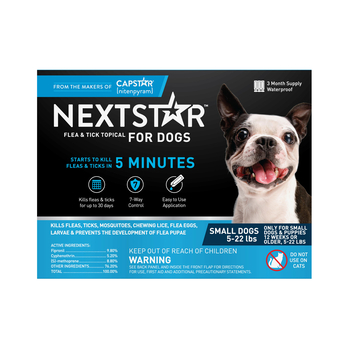 Nextstar Flea and Tick Topical for Dogs 5-22 pounds 3 Count-product-tile