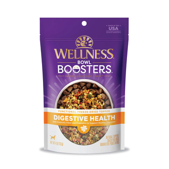 Wellness Bowl Boosters Digestive Health Functional Freeze-Dried Dog Food Topper - 4 oz Bag-product-tile