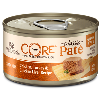 Wellness CORE Grain Free Chicken, Turkey Chicken Liver 3-Ounce Can (Pack of 12)-product-tile