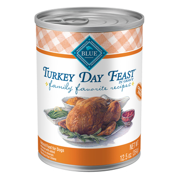Blue Buffalo BLUE Family Favorite Recipes Adult Turkey Day Feast Wet Dog Food 12.5 oz Can - Case of 12-product-tile