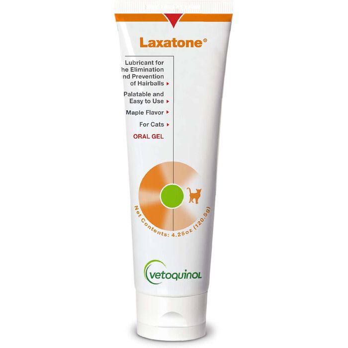 Laxatone flavored lubricant for the elimination & prevention of hairballs in Cats - Maple Flavor 4.25 oz Tube Laxatone flavored lubricant for the elimination & prevention of hairballs in Cats - Maple Flavor 4.25 oz Tube product detail number 1.0