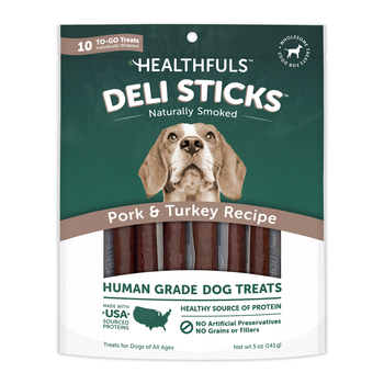 Healthfuls Deli Sticks Pork & Turkey Human-Grade Dog Treats - 5 oz Bag-product-tile