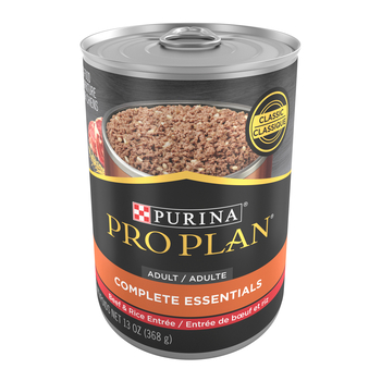 Purina Pro Plan Adult Complete Essentials Beef & Rice Entree Classic Wet Dog Food 13 oz Cans (Case of 12)-product-tile