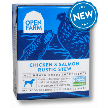 Open Farm Grain Free Chicken & Salmon Recipe Rustic Stew Wet Dog Food 12.5-oz, case of 12-product-tile