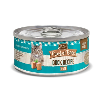 Merrick Purrfect Bistro Duck Pate Grain Free Canned Cat Food 3-oz, case of 24-product-tile