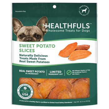 Healthfuls Sweet Potato Slices Dog Treats - 16 oz Bag-product-tile