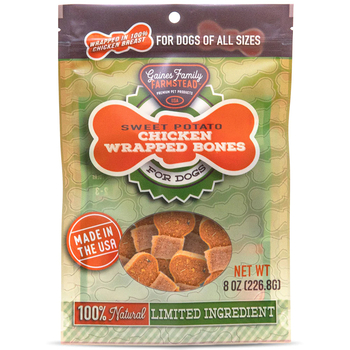 Gaines Family Farmstead Chicken Wrapped Sweet Potato Bones 8 oz-product-tile