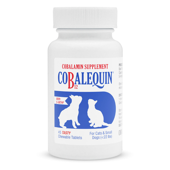 Nutramax Cobalequin B12 Supplement Cats and Small Dogs, 45 Chewable Tablets-product-tile