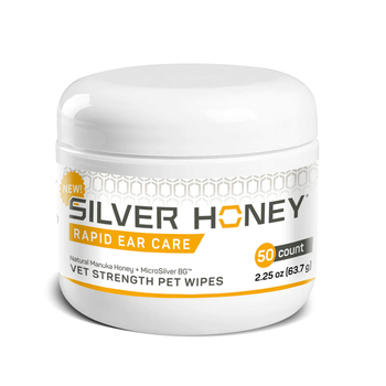 Silver Honey Rapid Ear Care Vet Strength Pet Wipes 50ct-product-tile