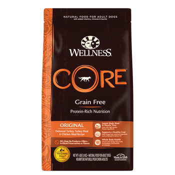Wellness CORE Natural Grain Free Original Turkey & Chicken Dry Dog Food - 4 lb Bag-product-tile