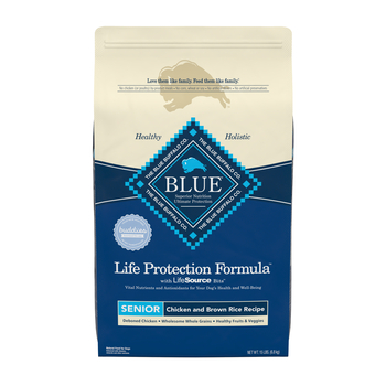 Blue Buffalo Life Protection Formula Senior Chicken & Brown Rice Recipe Dry Dog Food 15 lb Bag-product-tile