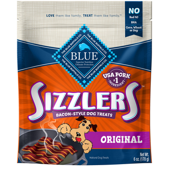 Blue Buffalo BLUE Sizzlers Natural Bacon-Style Dog Treats 6 oz Bag-product-tile