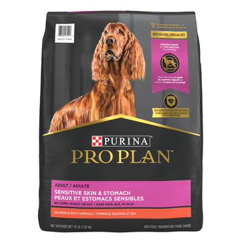 Purina Pro Plan Adult Sensitive Skin & Stomach Salmon & Rice Formula Dry Dog Food - 16 lb Bag-product-tile