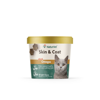 NaturVet Skin & Coat Plus Omegas Soft Chew Supplement for Cats - 60 ct-product-tile