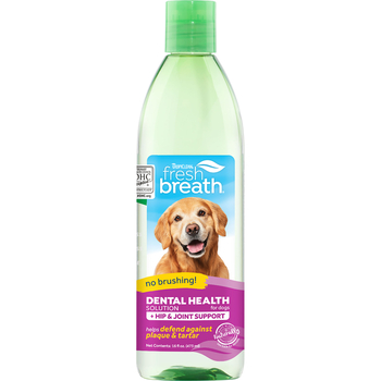 TropiClean Fresh Breath Water Additive Plus Hip and Joint for Dogs 16 oz-product-tile