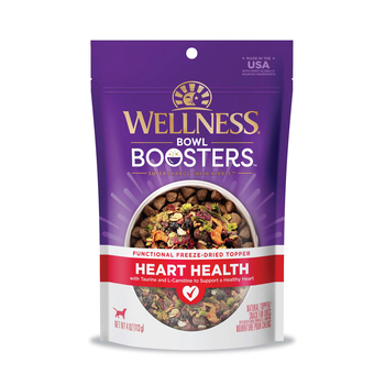 Wellness Bowl Boosters Heart Health Functional Freeze-Dried Dog Food Topper - 4 oz Bag-product-tile