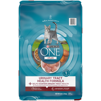 Purina ONE +Plus Urinary Tract Health High Protein Chicken Dry Cat Food 16 lb Bag-product-tile