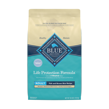 Blue Buffalo Life Protection Formula Adult Fish & Brown Rice Recipe Dry Dog Food 30 lb Bag-product-tile