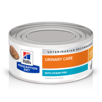 Hill's Prescription Diet c/d Multicare Urinary Care with Ocean Fish Wet Cat Food - 5.5 oz Cans - Case of 24-product-tile