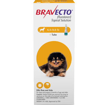 Bravecto Topical for Dogs Toy Dog 4.4-9.9 lbs 1 dose-product-tile