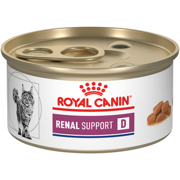 Royal Canin Veterinary Diet Feline Renal Support D Thin Slices In Gravy Wet Cat Food - 3 oz Cans - Case of 24-product-tile