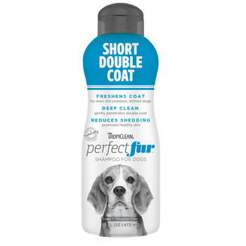 TropiClean PerfectFur Short Double Coat Shampoo for Dogs 16 oz-product-tile