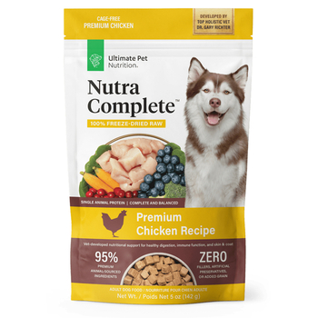 Ultimate Pet Nutrition Nutra Complete Freeze Dried Raw Chicken Dog Food 5 oz Bag-product-tile