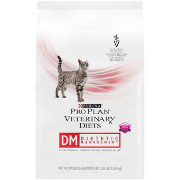 Purina Pro Plan Veterinary Diets DM Dietetic Management Feline Formula Dry Cat Food - 3.5 lb. Bag-product-tile