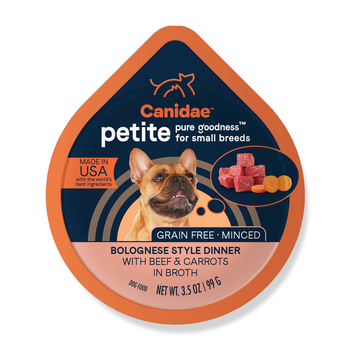 Canidae PURE Petite Small Breed Grain Free Minced Beef & Carrots Recipe Wet Dog Food 3.5 oz Cups - Pack of 12-product-tile