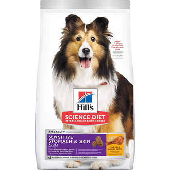 Hill's Science Diet Adult Sensitive Stomach & Skin Chicken & Barley Dry Dog Food - 4 lb Bag-product-tile