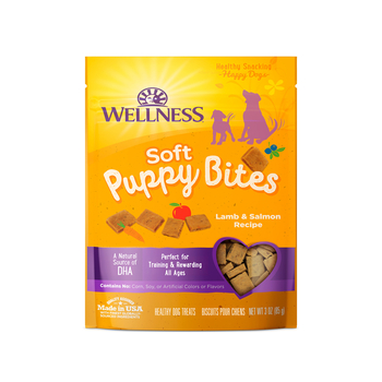 Wellness Soft Puppy Bites Healthy Grain Free Lamb & Salmon Puppy Treats - 3 oz Bag-product-tile