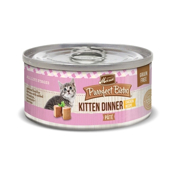 Merrick Purrfect Bistro Grain Free Kitten Dinner Canned Cat Food 3-oz, case of 24-product-tile