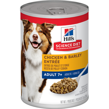 Hill's Science Diet Adult 7+ Chicken & Barley Entree Wet Dog Food - 13 oz Cans - Case of 12-product-tile