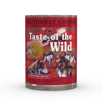Taste of the Wild Southwest Canyon Canine Recipe Beef Wet Dog Food - 13.2 oz Cans -  Case of 12-product-tile