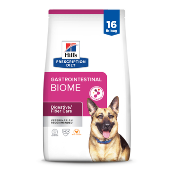 Hill's Prescription Diet Gastrointestinal Biome Digestive/Fiber Care with Chicken Dry Dog Food - 16 lb Bag-product-tile