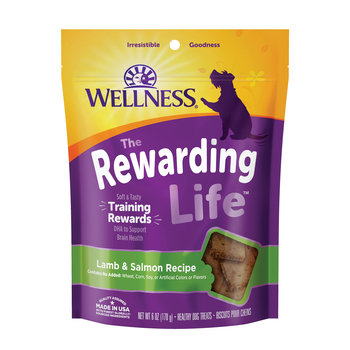 Wellness The Rewarding Life Lamb & Salmon Soft Dog Treats 6 oz Bag-product-tile