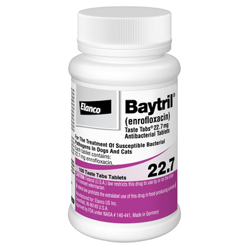 Baytril Taste Tabs 22.7 mg (sold per tablet) Baytril Taste Tabs 22.7 mg (sold per tablet)-product-tile