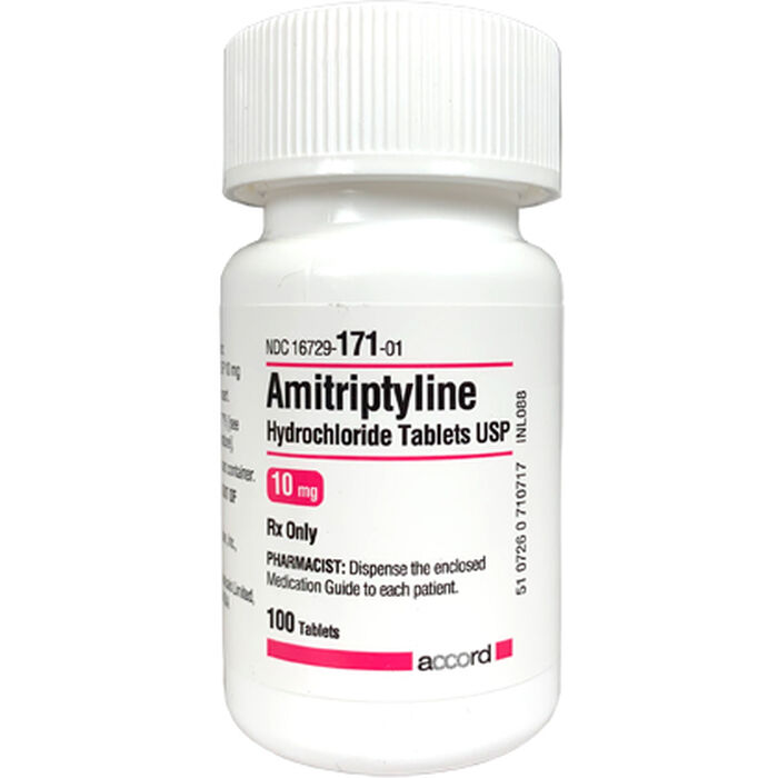 Amitriptyline HCl 10 mg 100 ct Bottle Amitriptyline HCl 10 mg 100 ct Bottle product detail number 1.0