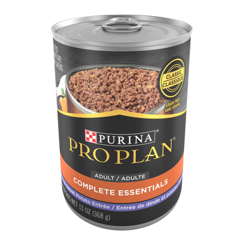 Purina Pro Plan Adult Complete Essentials Turkey & Sweet Potato Entree Classic Wet Dog Food 13 oz Cans (Case of 12)-product-tile