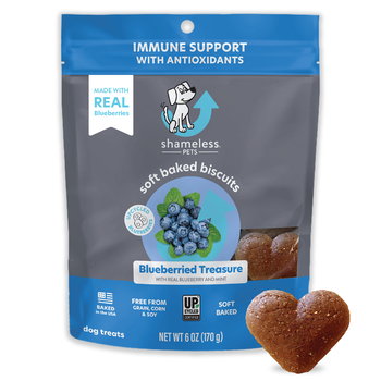Shameless Pets Blueberried Treasure Soft Baked Biscuits for Dogs - Blueberry & Mint Flavor (6 oz Bag)-product-tile