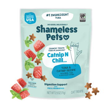 Shameless Pets Catnip N Chill Tuna Recipe Crunchy Cat Treats - 2.5 oz Bag-product-tile